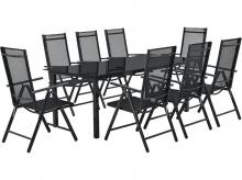 Zahradní sestava nábytku Milano 23716, set se stolem a židlemi vyrobený z odolného hliníku